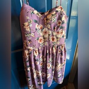 Xhilaration Lavender Floral Dress